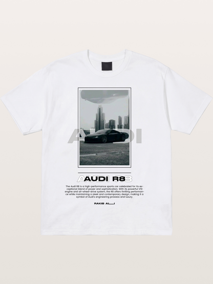 Audi R8 City Night Graphic Cotton T-shirt