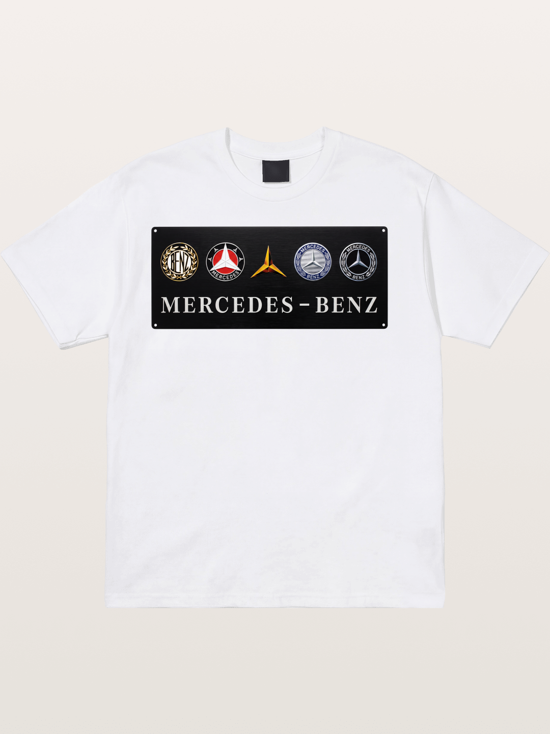 Mercedes-Benz Multi-Logo Plate Cotton T-shirt