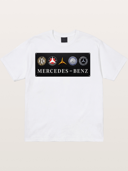 Mercedes-Benz Multi-Logo Plate Cotton T-shirt