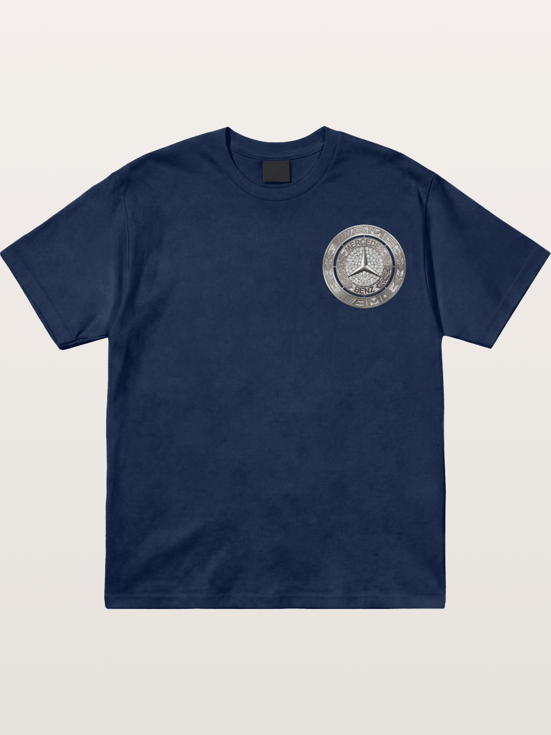 Mercedes Diamond Logo Art Cotton T-shirt