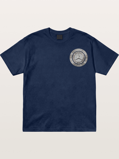 Mercedes Diamond Logo Art Cotton T-shirt
