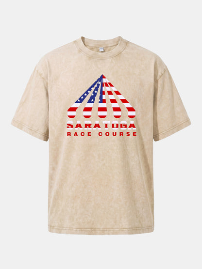 Saratoga Star Spangled Tent Top Washed T-shirt