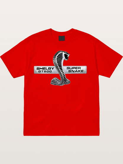 Shelby GT500 Super Snake Emblem Cotton T-shirt