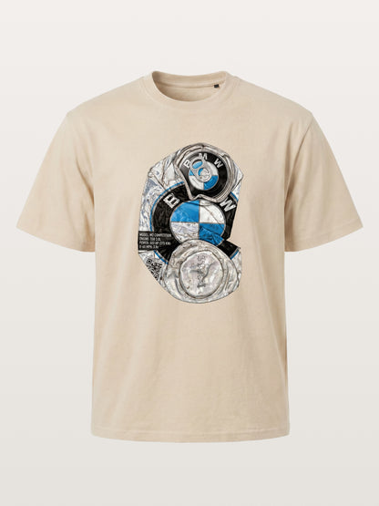 Crushed BMW Cans Collage Gildan T-shirt