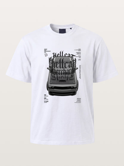 Gothic Hellcat Front View Print Gildan T-shirt