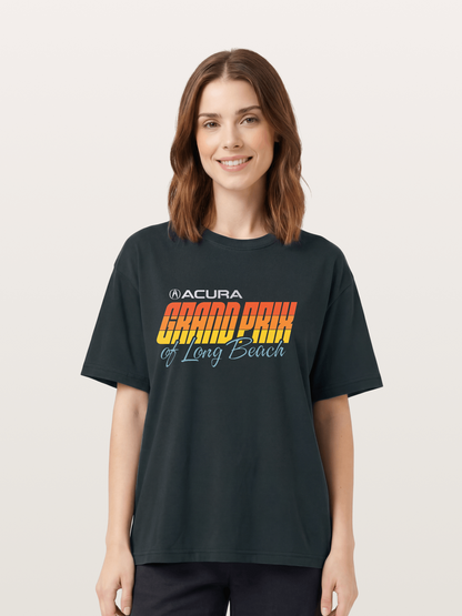 Sunset Grand Prix Typography Gildan T-shirt