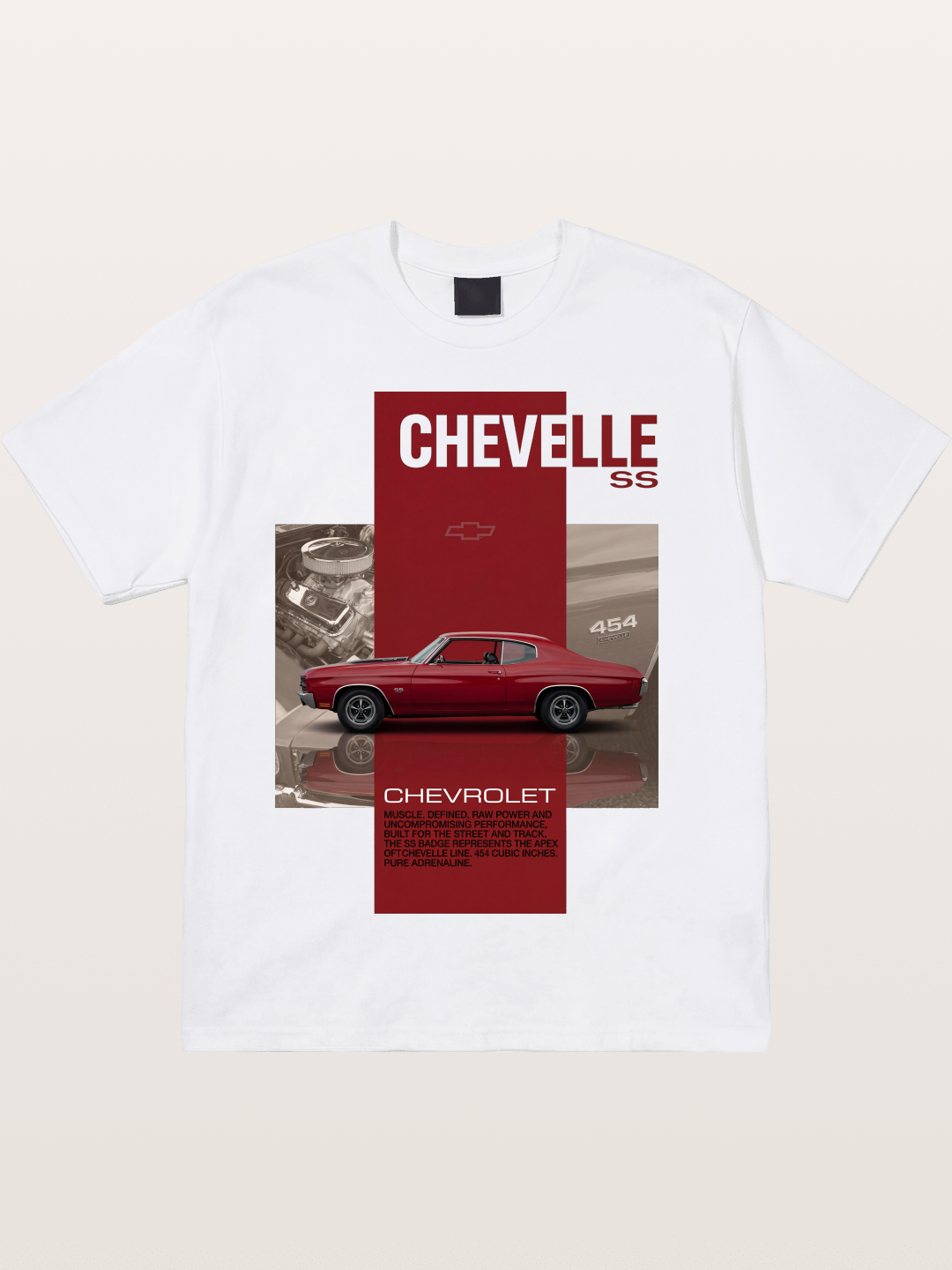Red Coupe Cotton T-shirt