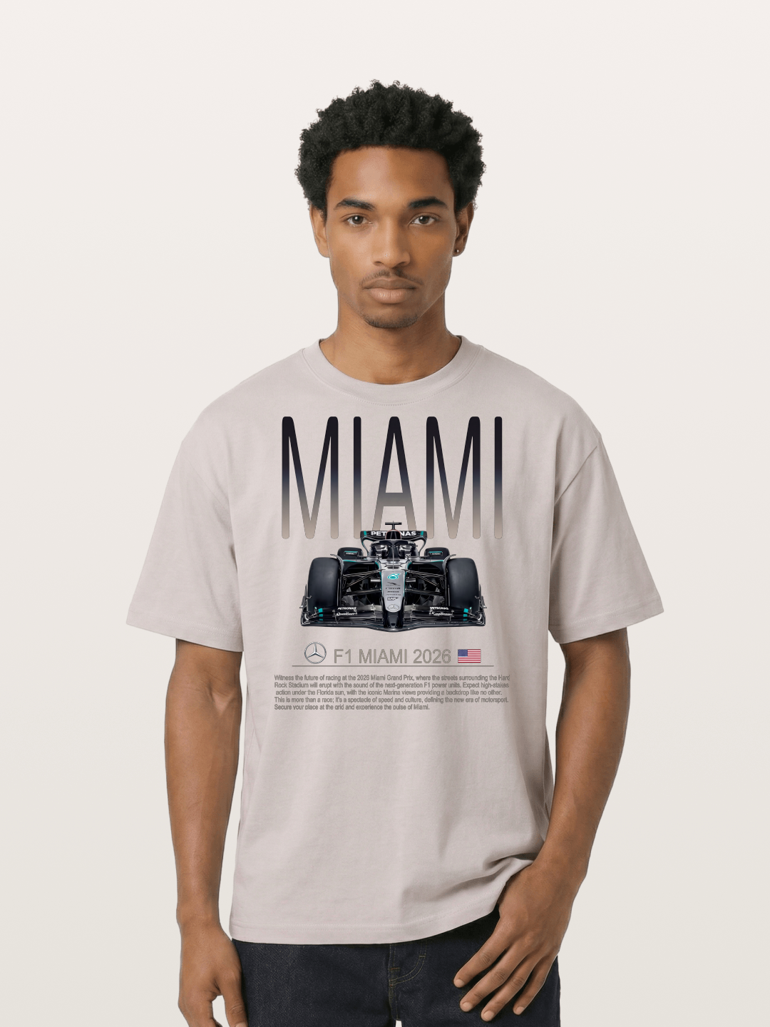 Mercedes Miami F1 2026 Cotton T-shirt