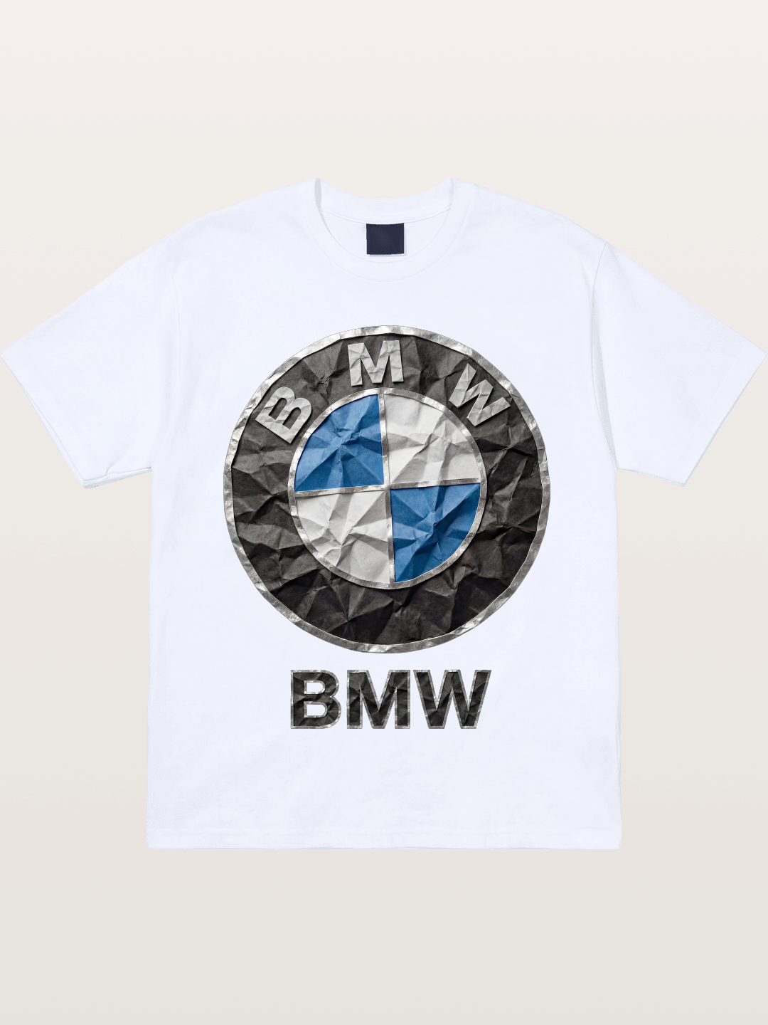 BMW Crumpled Paper Emblem Gildan T-shirt