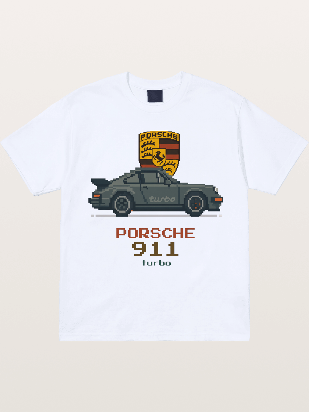 Porsche 911 Turbo Pixel Art Gildan T-shirt