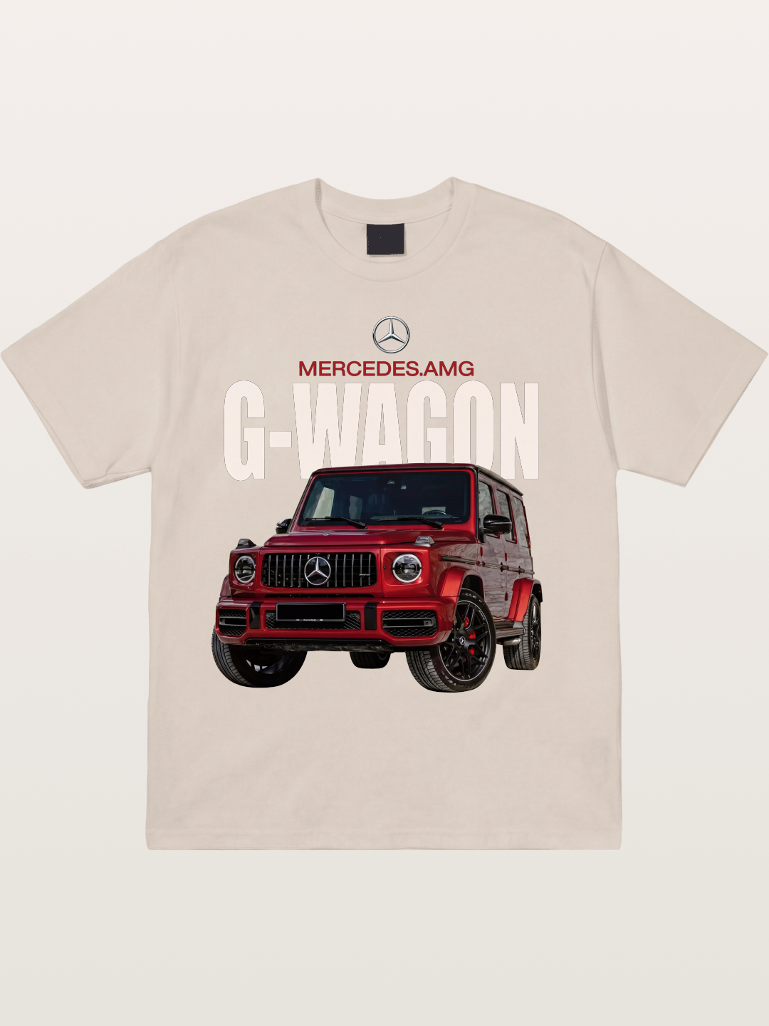 Red Mercedes G-Wagon Off-Road Cotton T-shirt
