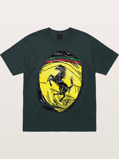 Ferrari Fingerprint Logo Gildan T-shirt
