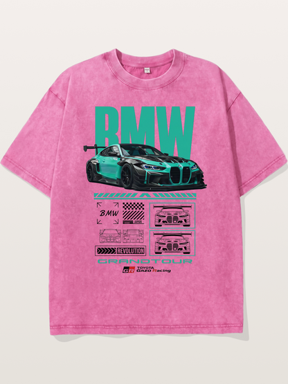 BMW M4 GT3 Technical Design Washed T-shirt