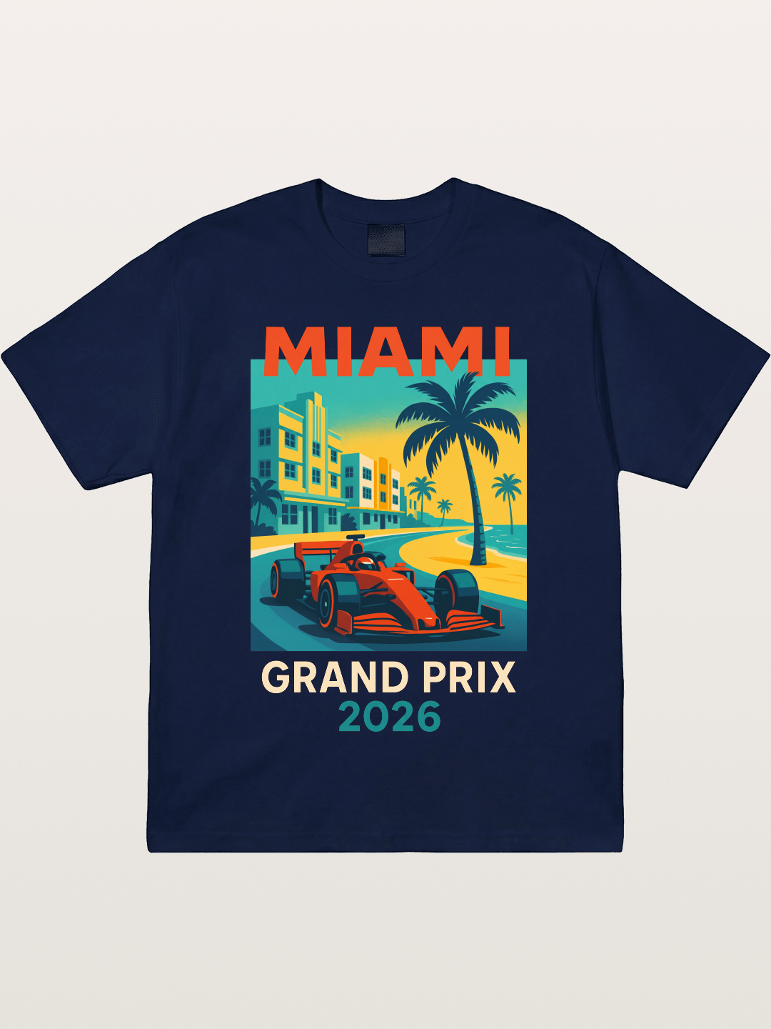 Miami Retro Race Vibes Gildan T-shirt