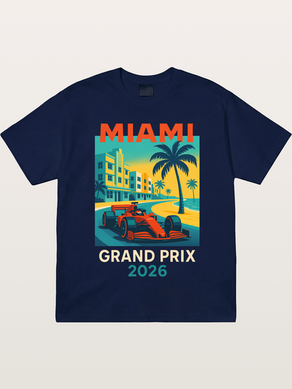 Miami Retro Race Vibes Gildan T-shirt