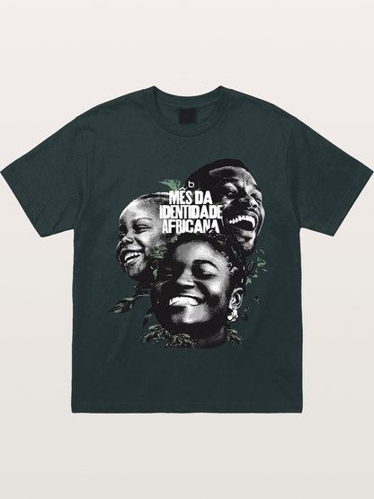 Juneteenth African Identity Faces Gildan T-shirt
