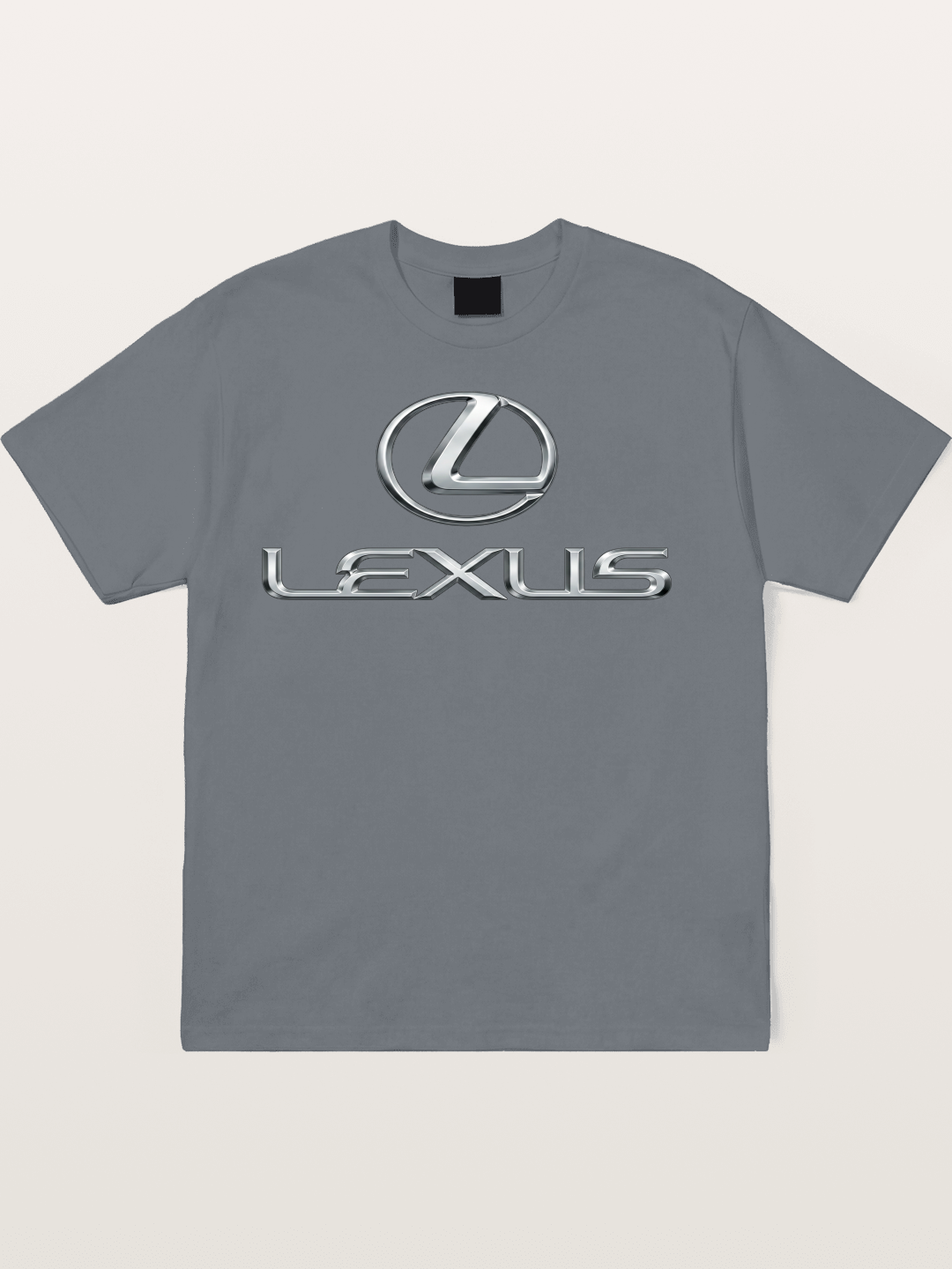 Lexus Silver Logo Badge Cotton T-shirt