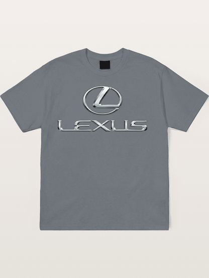 Lexus Silver Logo Badge Cotton T-shirt