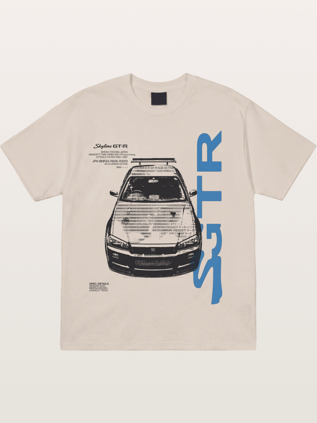 GT-R Sketch Cotton T-shirt