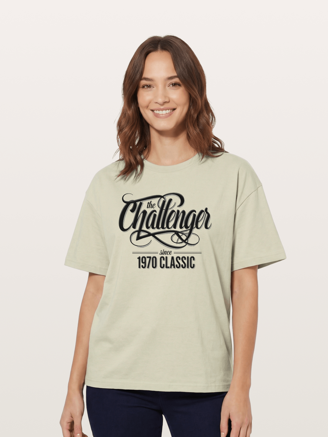 Retro Script Cotton T-shirt