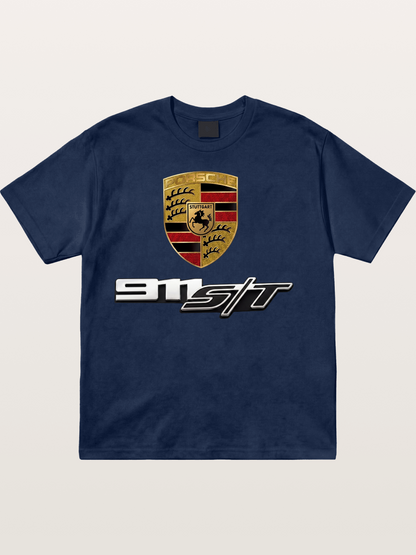 Porsche Crest With 911 ST Cotton T-shirt