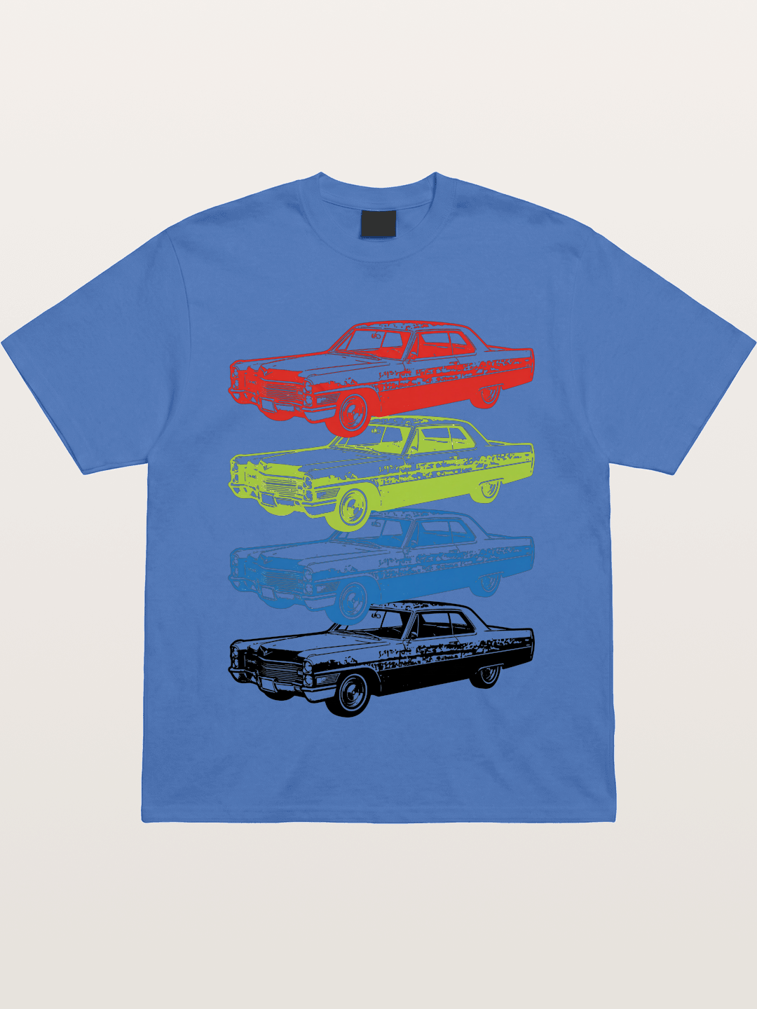Classic Car Evolution Print Gildan T-shirt