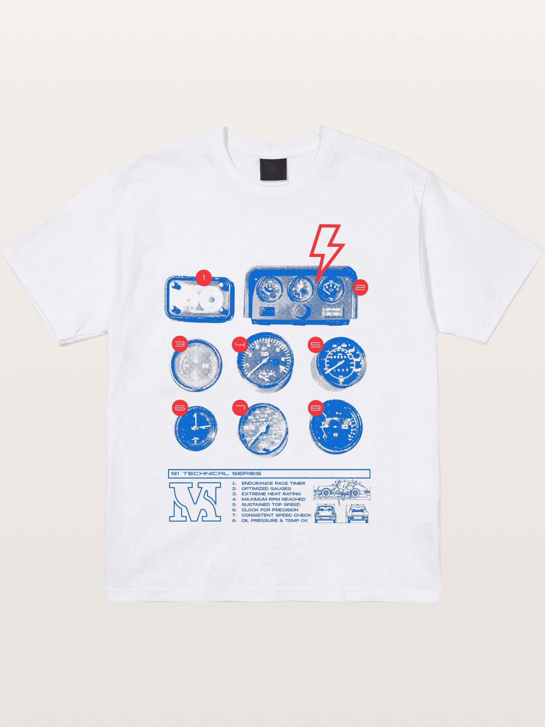 Speed Check Cotton T-shirt
