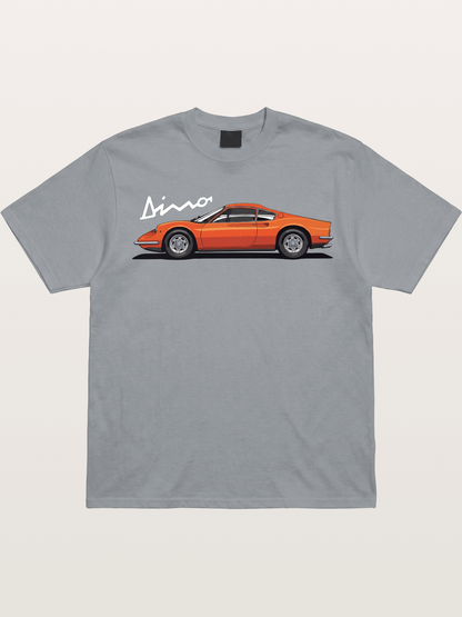 Vintage Orange Sports Car Side Gildan T-shirt