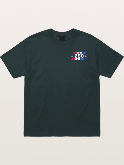 250th Anniversary Star Stripes Badge Gildan T-shirt
