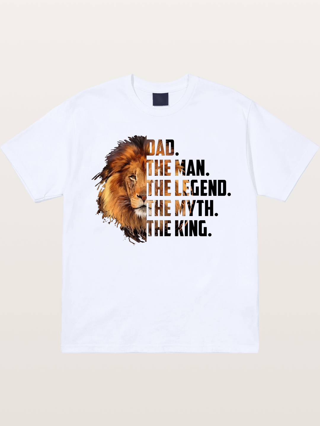Dad The King Lion Design Gildan T-shirt