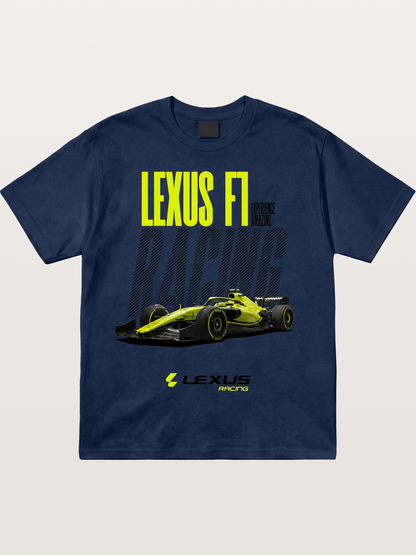Lexus F1 Racing Bold Print Cotton T-shirt