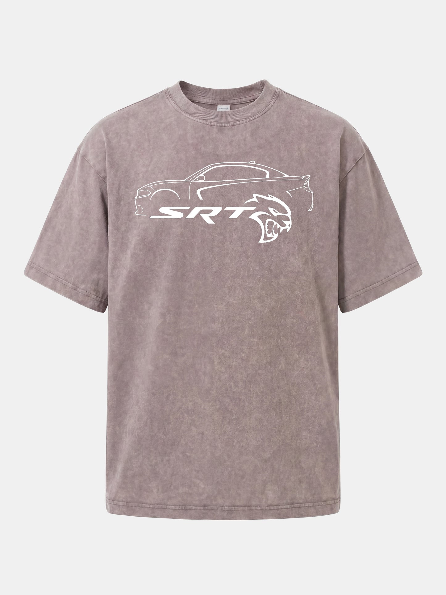 SRT Hellcat Side Silhouette Art Washed T-shirt