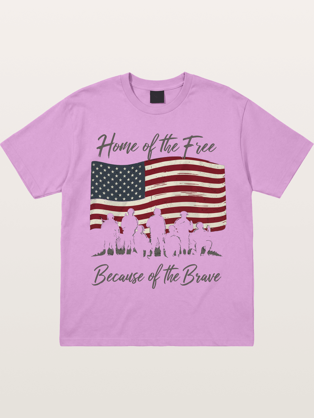 Home of the Free Because of the Brave Gildan T-shirt