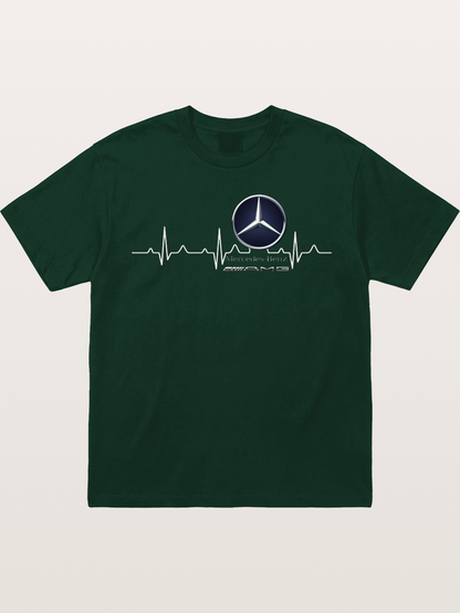 Mercedes Heartbeat Line Gildan T-shirt