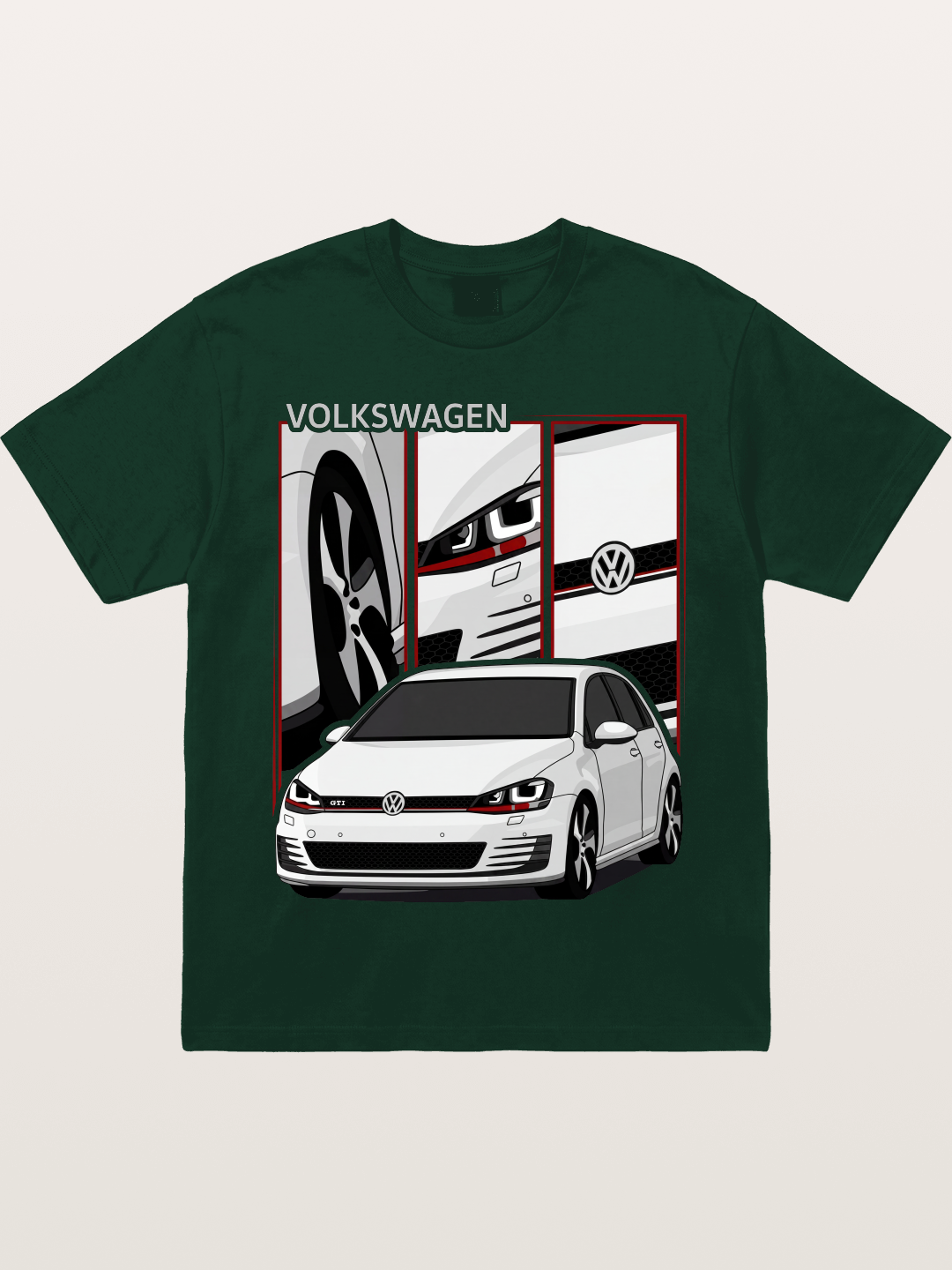 Volkswagen Golf MK7 GTI Front Gildan T-shirt