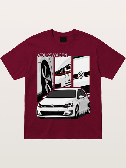 Volkswagen Golf MK7 GTI Front Gildan T-shirt
