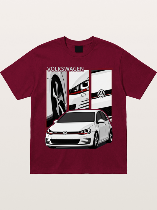 Volkswagen Golf MK7 GTI Front Gildan T-shirt