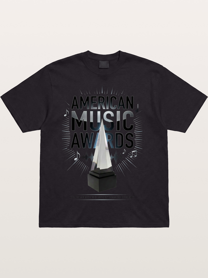 AMA Trophy Music Note Graphic Cotton T-shirt