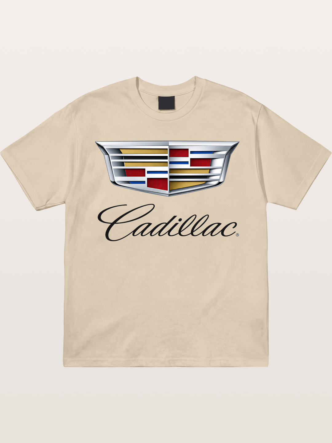 Cadillac Emblem Script Print Gildan T-shirt