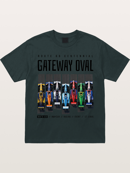 Vertical Grid Gateway Oval Art Gildan T-shirt