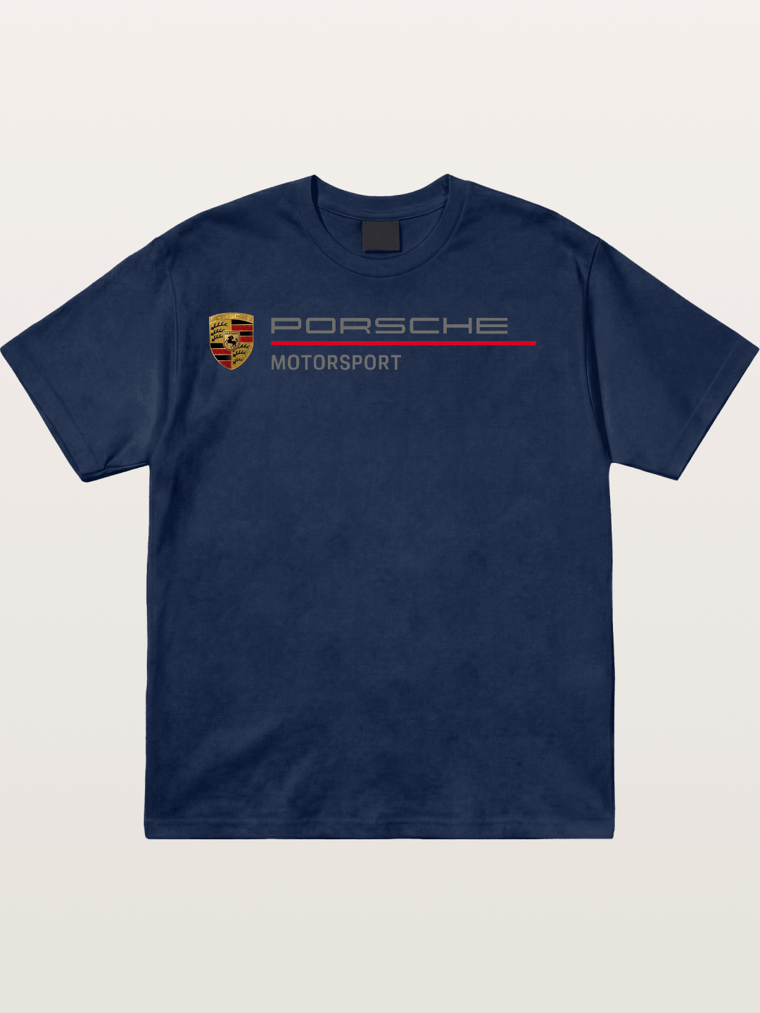 Porsche Motorsport Striped Logo Cotton T-shirt