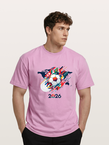 World Cup 2026 Global Flags Print Gildan T-shirt