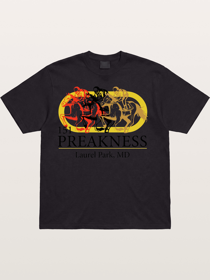 Preakness 151st Horse Racing Art Cotton T-shirt