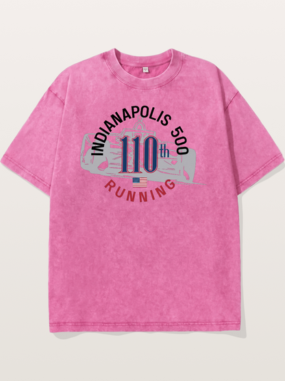 Indy 500 110th Anniversary Emblem Washed T-shirt