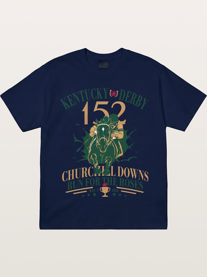 152nd Kentucky Derby Vintage Print Gildan T-shirt