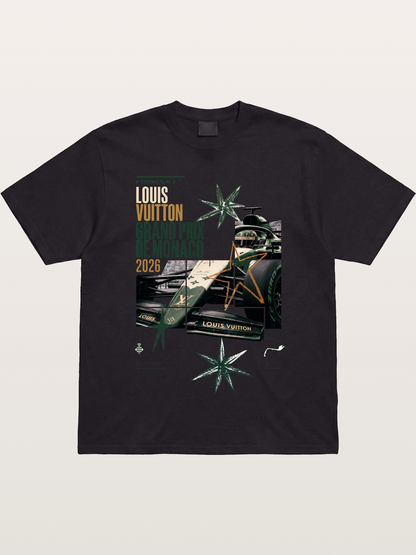 Green LV F1 Race Car Print Gildan T-shirt