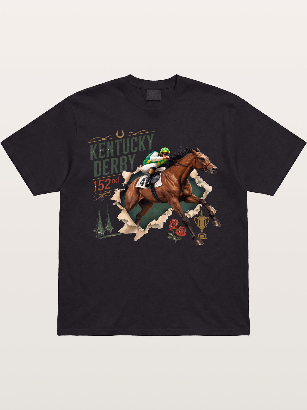 Kentucky Derby 152nd Horse & Roses Gildan T-shirt