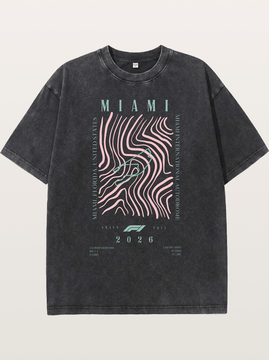 2026 Miami Grand Prix Graphic Washed T-shirt