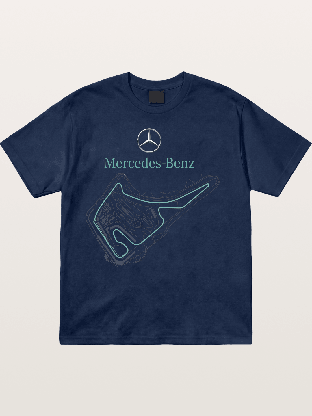 Mercedes Benz Circuit Track Graphic Cotton T-shirt