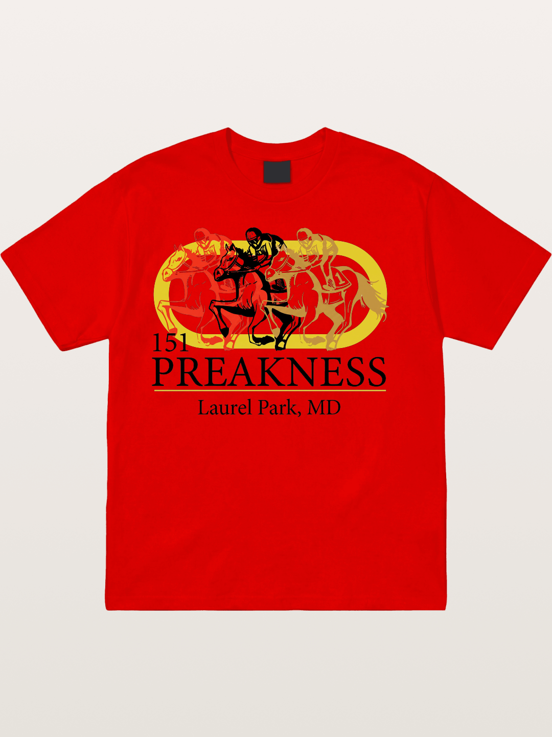 Preakness 151st Horse Racing Art Cotton T-shirt